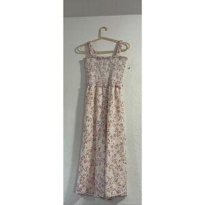 ALI & JAY Floral Smocked jumpsuit cottagecore coquette S Spring